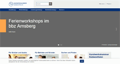 Desktop Screenshot of hwk-suedwestfalen.de